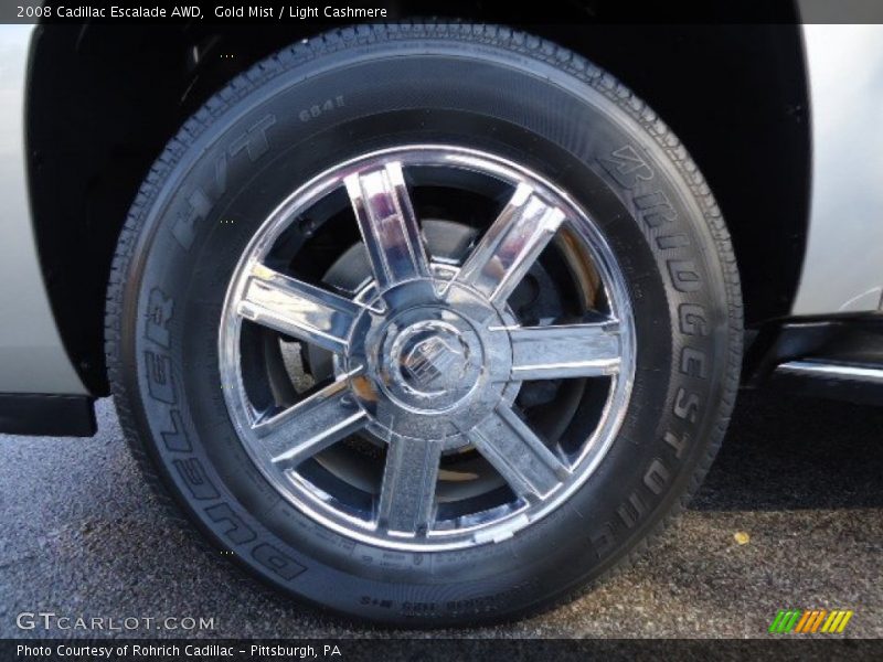 Gold Mist / Light Cashmere 2008 Cadillac Escalade AWD