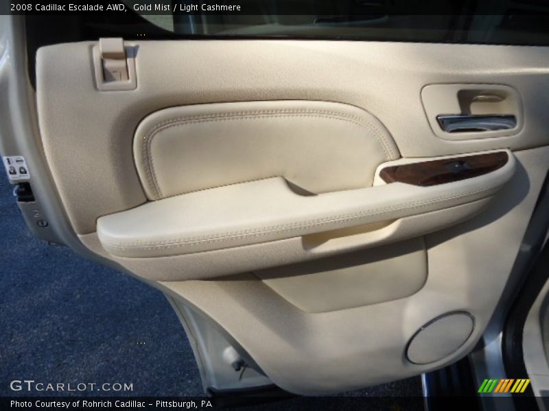 Gold Mist / Light Cashmere 2008 Cadillac Escalade AWD