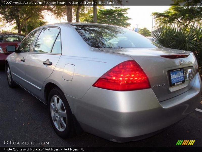 Alabaster Silver Metallic / Black 2007 Honda Accord Value Package Sedan