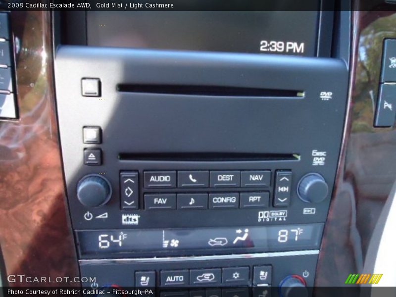 Gold Mist / Light Cashmere 2008 Cadillac Escalade AWD