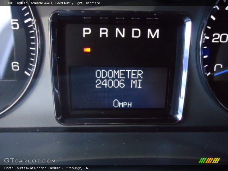 Gold Mist / Light Cashmere 2008 Cadillac Escalade AWD