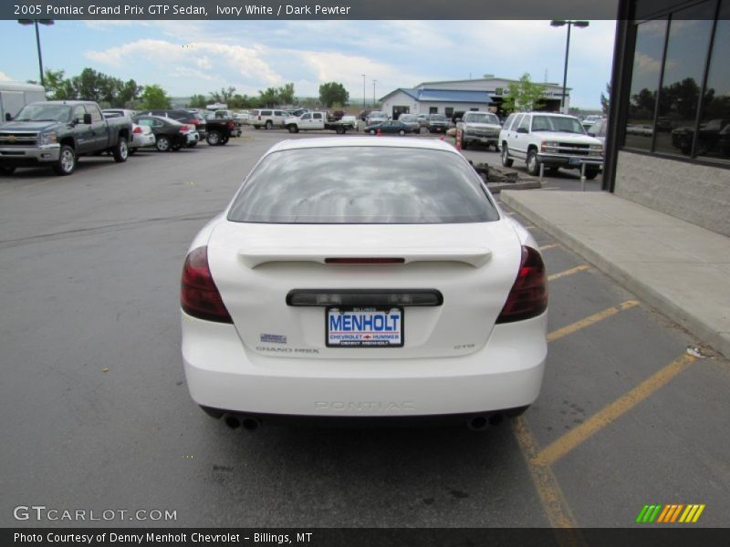 Ivory White / Dark Pewter 2005 Pontiac Grand Prix GTP Sedan