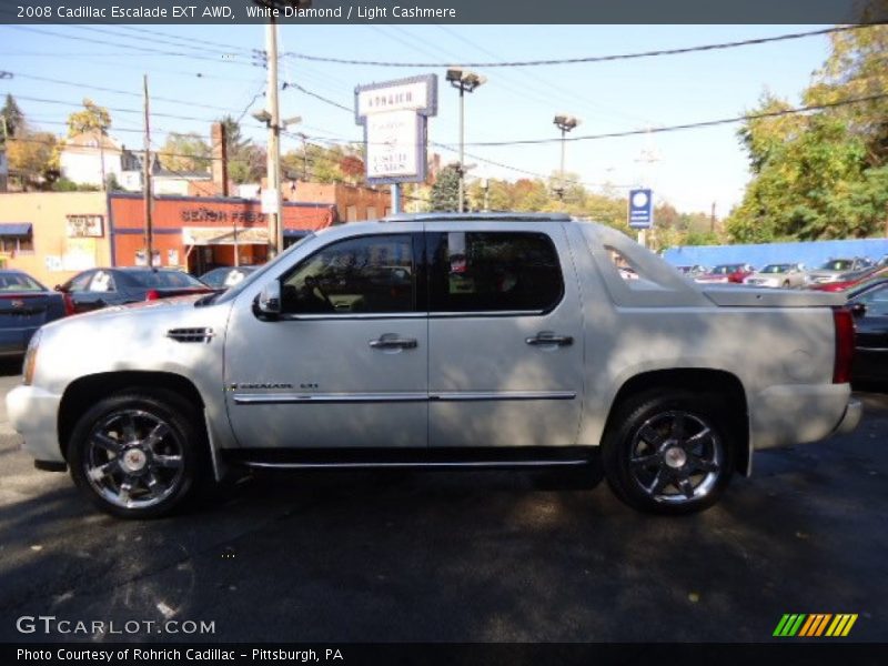 White Diamond / Light Cashmere 2008 Cadillac Escalade EXT AWD