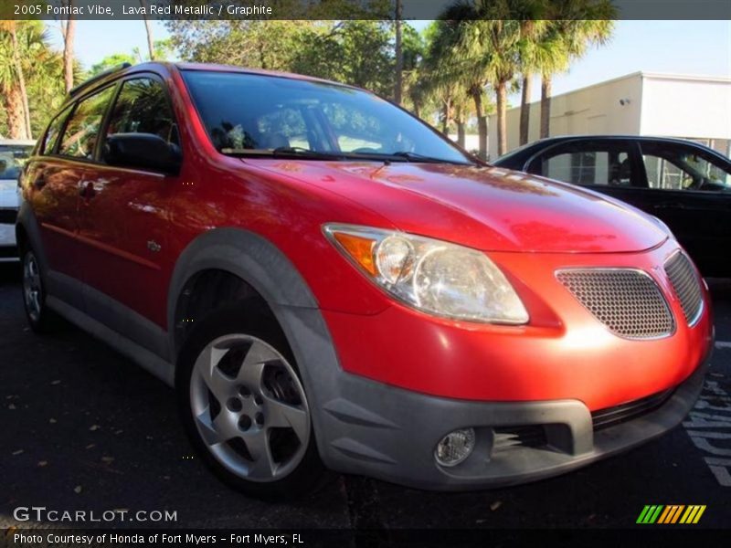 Lava Red Metallic / Graphite 2005 Pontiac Vibe