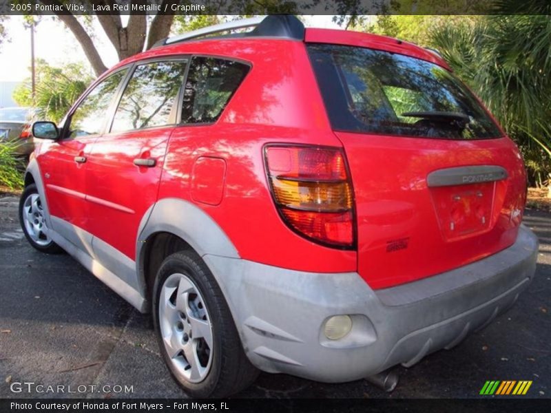 Lava Red Metallic / Graphite 2005 Pontiac Vibe