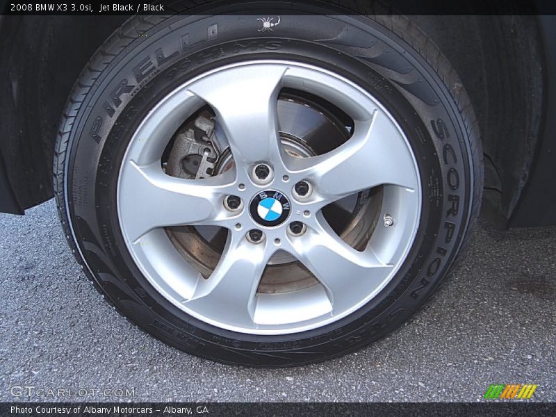 Jet Black / Black 2008 BMW X3 3.0si