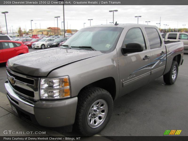 Graystone Metallic / Dark Titanium 2009 Chevrolet Silverado 1500 LS Crew Cab 4x4