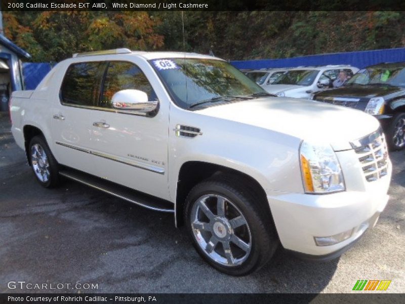 White Diamond / Light Cashmere 2008 Cadillac Escalade EXT AWD