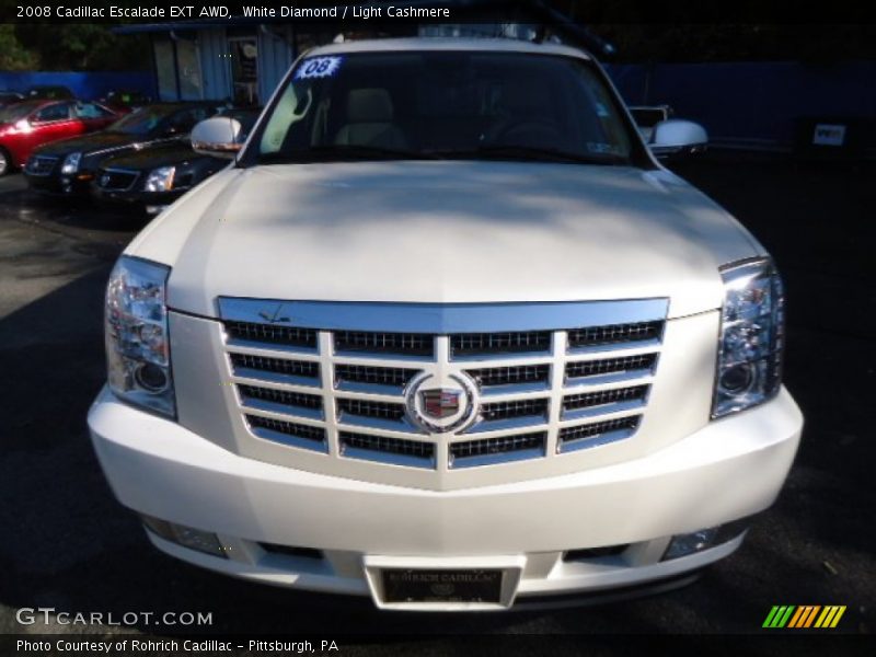 White Diamond / Light Cashmere 2008 Cadillac Escalade EXT AWD