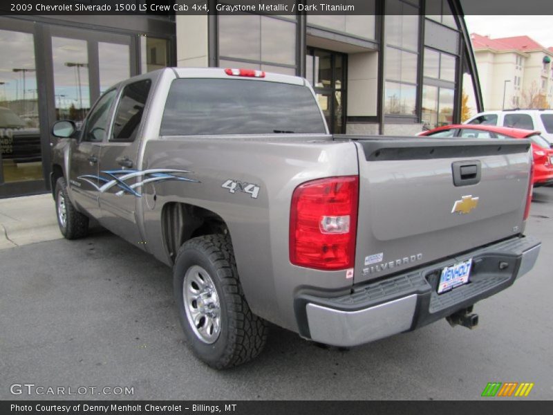 Graystone Metallic / Dark Titanium 2009 Chevrolet Silverado 1500 LS Crew Cab 4x4