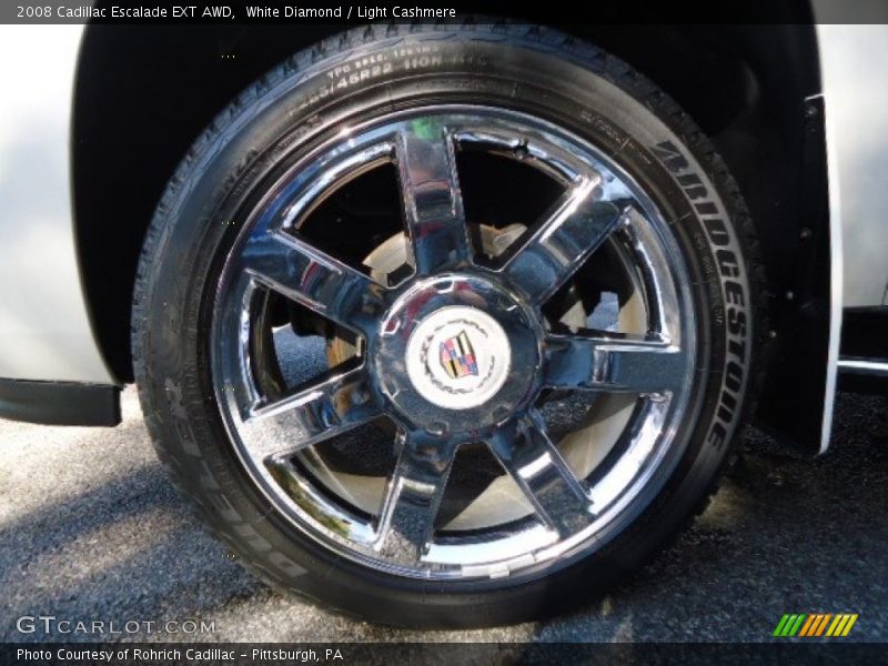 White Diamond / Light Cashmere 2008 Cadillac Escalade EXT AWD