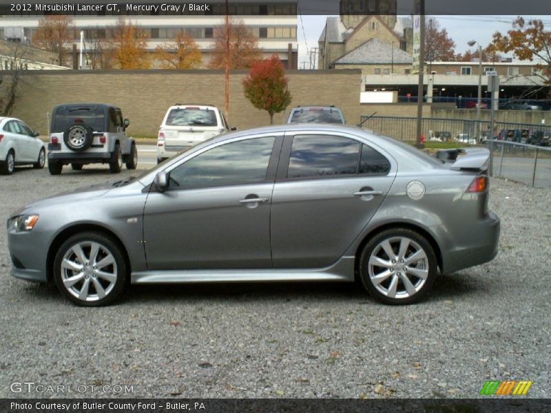 Mercury Gray / Black 2012 Mitsubishi Lancer GT