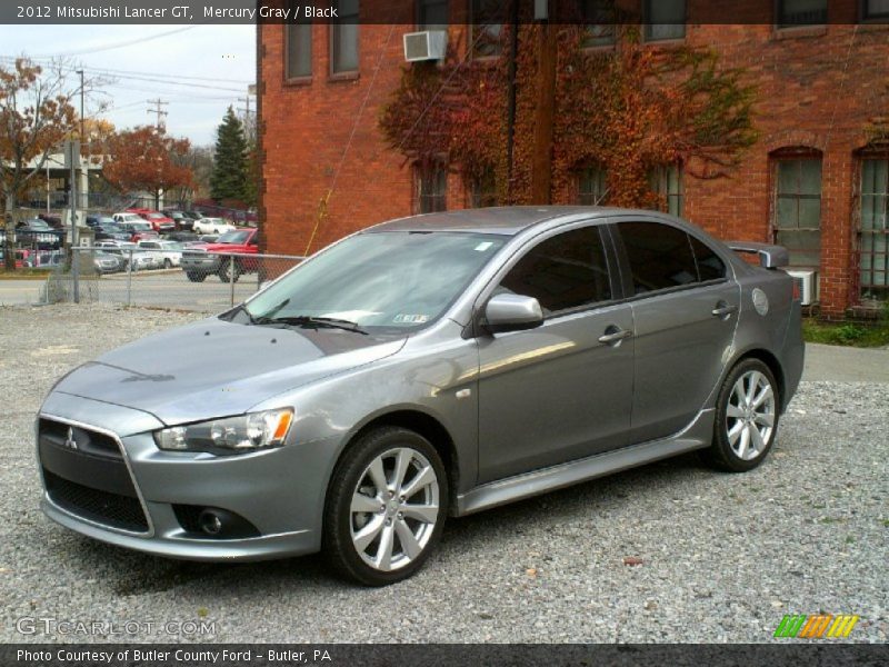 Mercury Gray / Black 2012 Mitsubishi Lancer GT