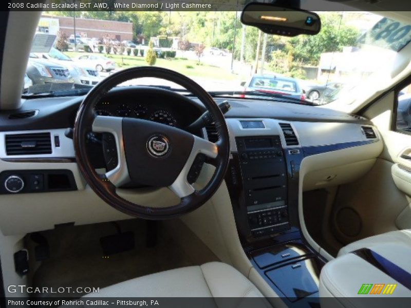 White Diamond / Light Cashmere 2008 Cadillac Escalade EXT AWD