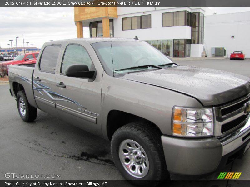 Graystone Metallic / Dark Titanium 2009 Chevrolet Silverado 1500 LS Crew Cab 4x4