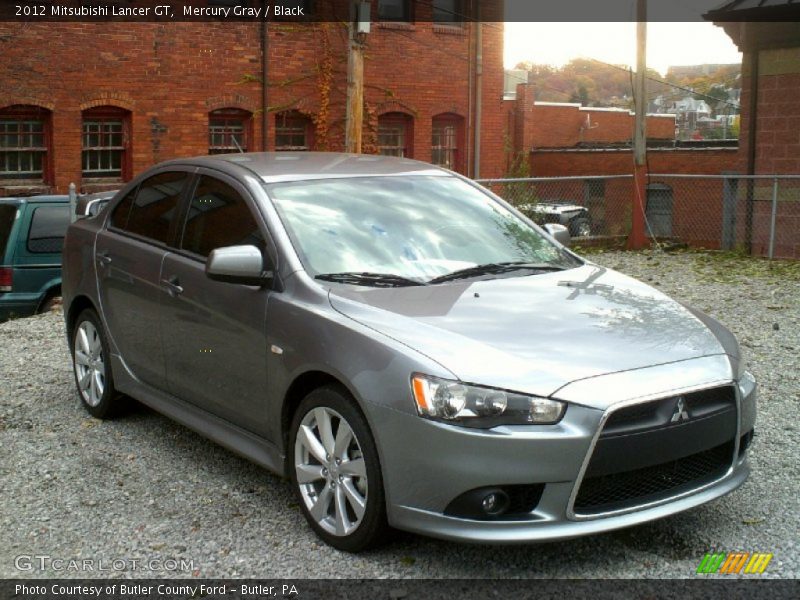 Mercury Gray / Black 2012 Mitsubishi Lancer GT