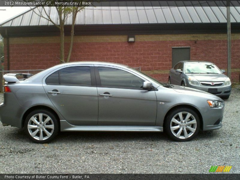 Mercury Gray / Black 2012 Mitsubishi Lancer GT