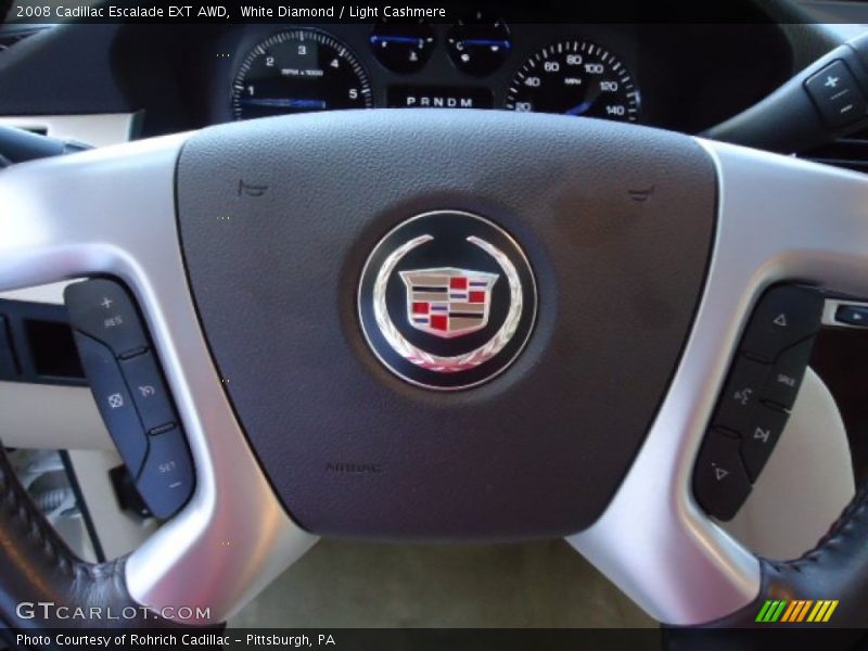 White Diamond / Light Cashmere 2008 Cadillac Escalade EXT AWD