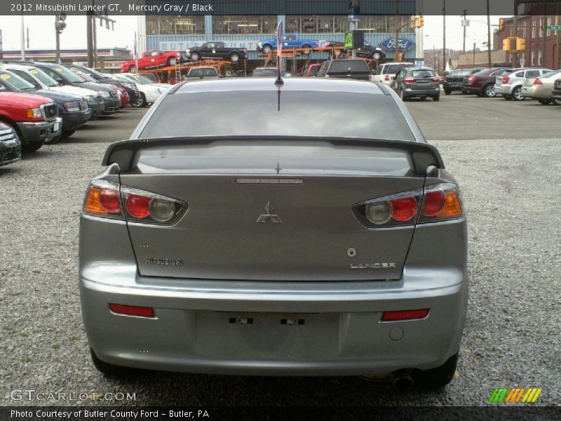 Mercury Gray / Black 2012 Mitsubishi Lancer GT