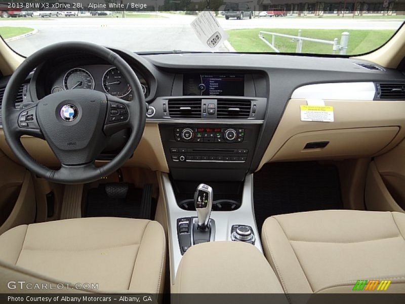 Alpine White / Beige 2013 BMW X3 xDrive 28i