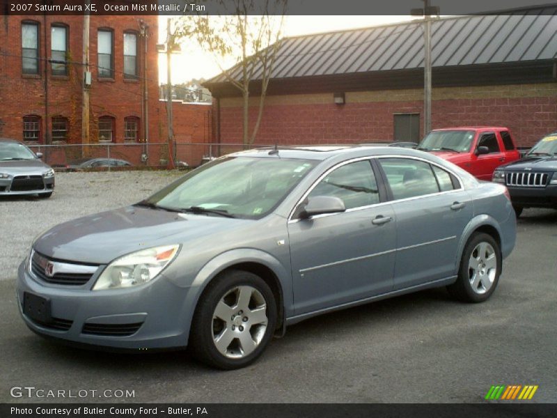 Ocean Mist Metallic / Tan 2007 Saturn Aura XE