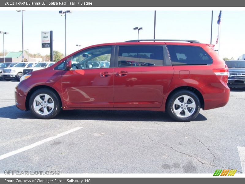 Salsa Red Pearl / Bisque 2011 Toyota Sienna LE