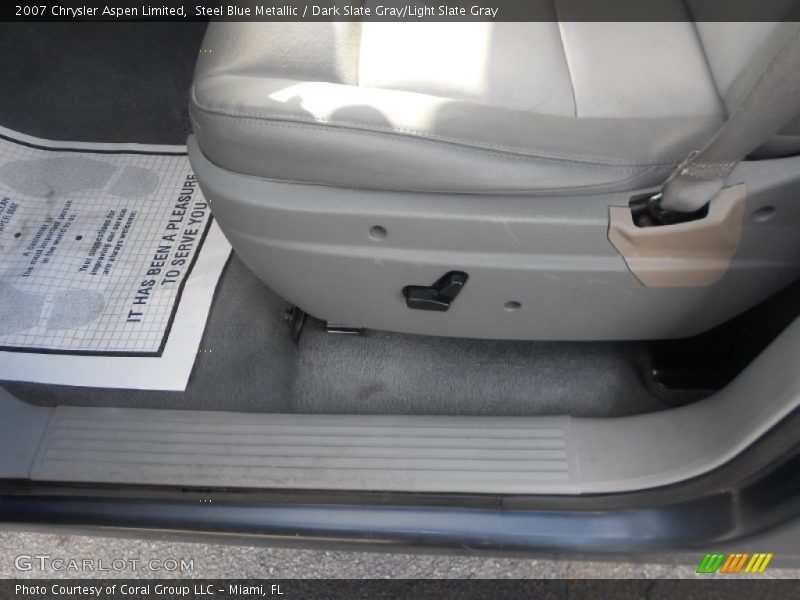 Steel Blue Metallic / Dark Slate Gray/Light Slate Gray 2007 Chrysler Aspen Limited