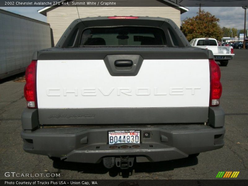 Summit White / Graphite 2002 Chevrolet Avalanche Z71 4x4