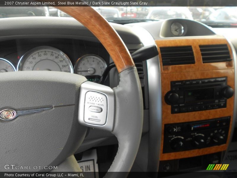 Steel Blue Metallic / Dark Slate Gray/Light Slate Gray 2007 Chrysler Aspen Limited