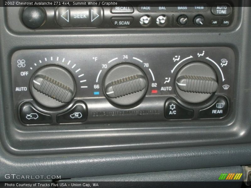 Controls of 2002 Avalanche Z71 4x4