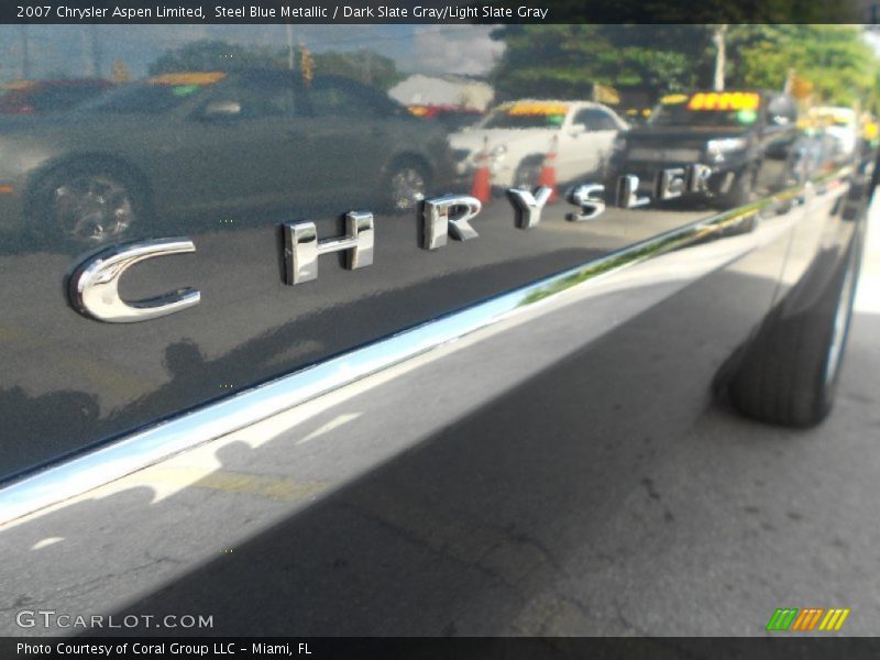 Steel Blue Metallic / Dark Slate Gray/Light Slate Gray 2007 Chrysler Aspen Limited
