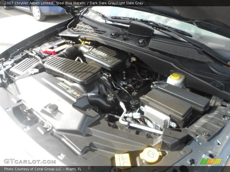 Steel Blue Metallic / Dark Slate Gray/Light Slate Gray 2007 Chrysler Aspen Limited