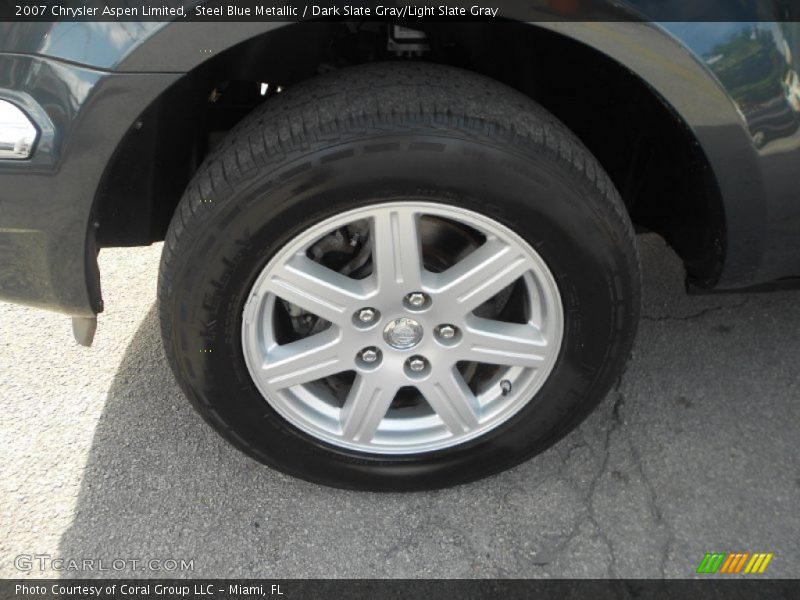 Steel Blue Metallic / Dark Slate Gray/Light Slate Gray 2007 Chrysler Aspen Limited