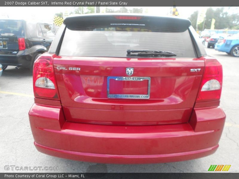 Inferno Red Crystal Pearl / Pastel Slate Gray 2007 Dodge Caliber SXT