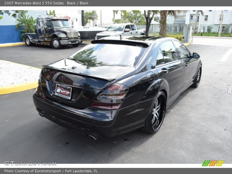 Black / Black 2007 Mercedes-Benz S 550 Sedan