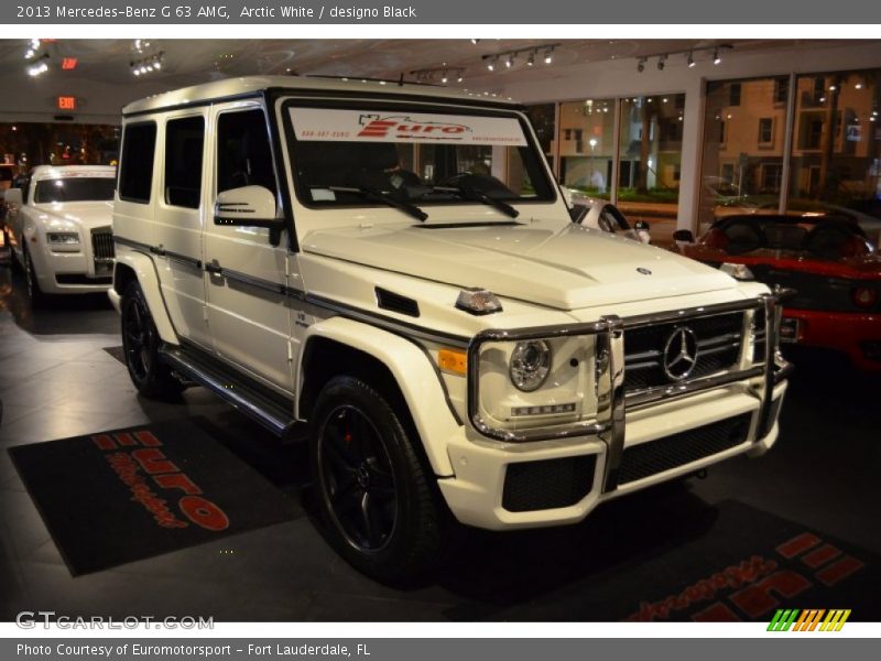 Arctic White / designo Black 2013 Mercedes-Benz G 63 AMG