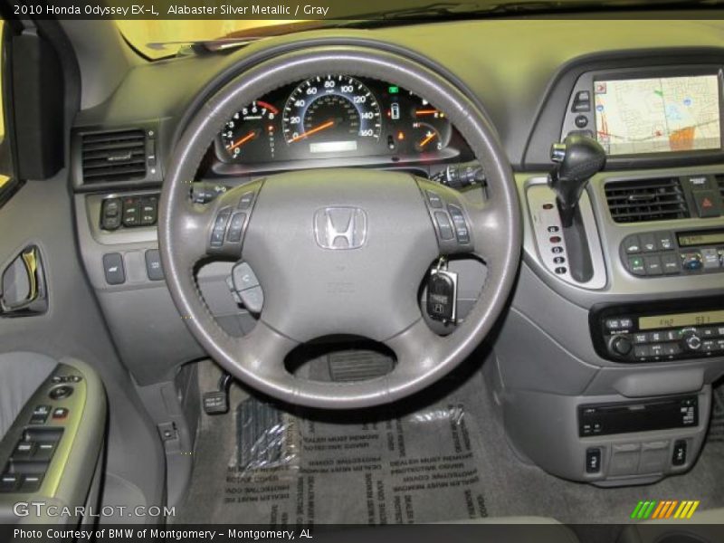 Alabaster Silver Metallic / Gray 2010 Honda Odyssey EX-L