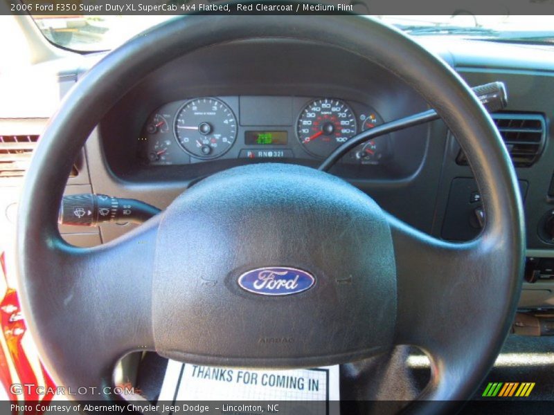 Red Clearcoat / Medium Flint 2006 Ford F350 Super Duty XL SuperCab 4x4 Flatbed