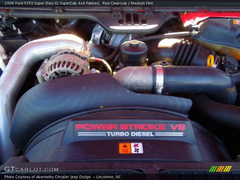 Red Clearcoat / Medium Flint 2006 Ford F350 Super Duty XL SuperCab 4x4 Flatbed
