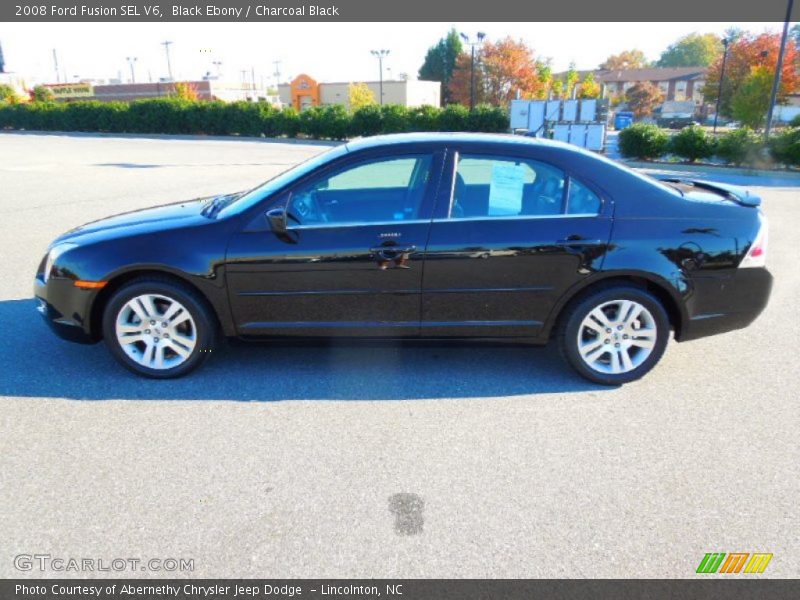 Black Ebony / Charcoal Black 2008 Ford Fusion SEL V6