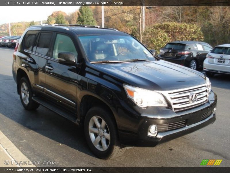 Obsidian Black / Black/Auburn Bubinga 2012 Lexus GX 460 Premium