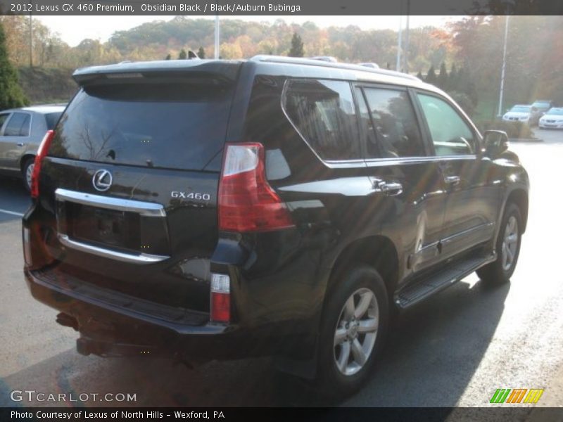 Obsidian Black / Black/Auburn Bubinga 2012 Lexus GX 460 Premium