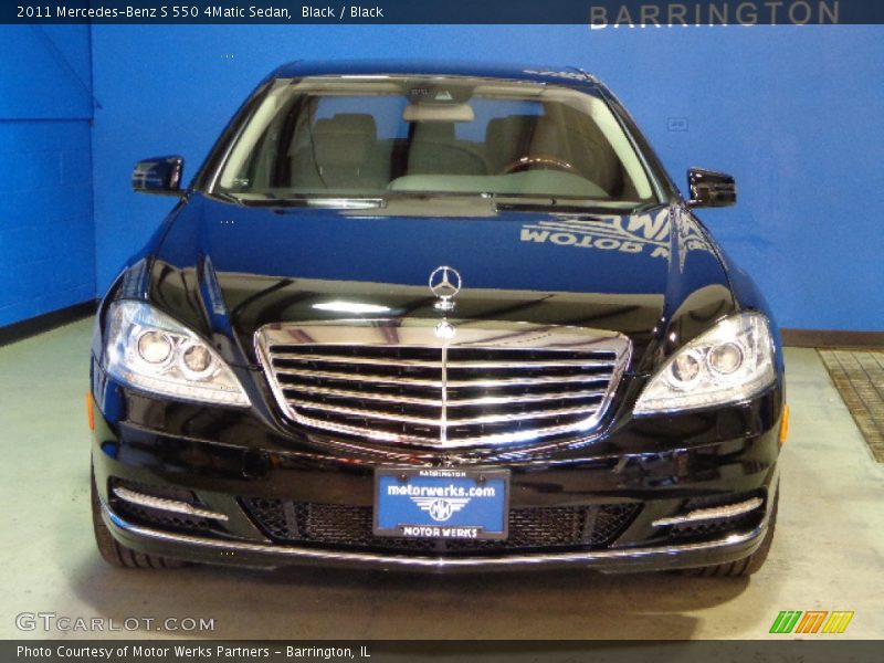 Black / Black 2011 Mercedes-Benz S 550 4Matic Sedan