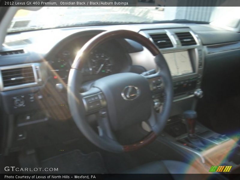 Obsidian Black / Black/Auburn Bubinga 2012 Lexus GX 460 Premium