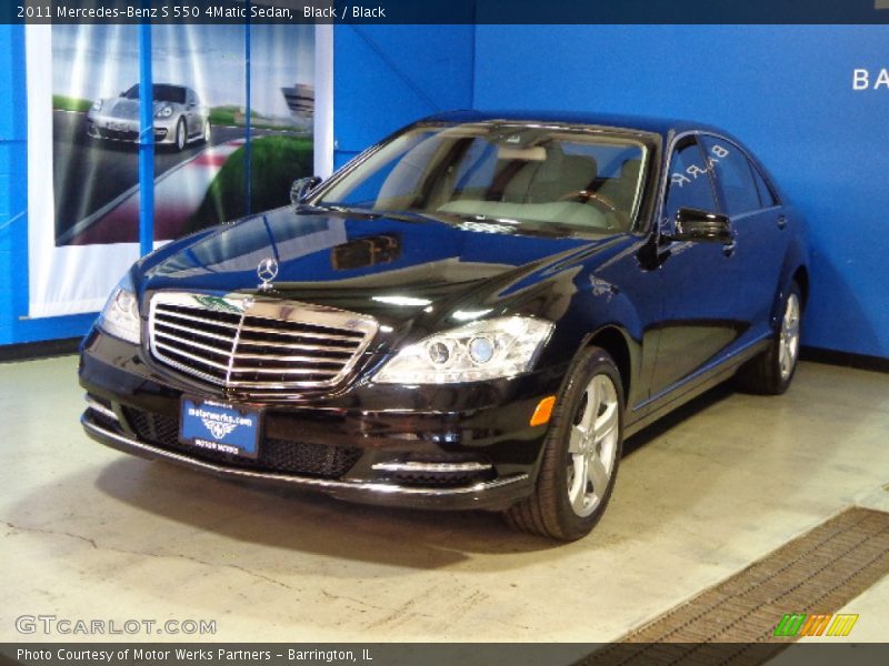 Black / Black 2011 Mercedes-Benz S 550 4Matic Sedan