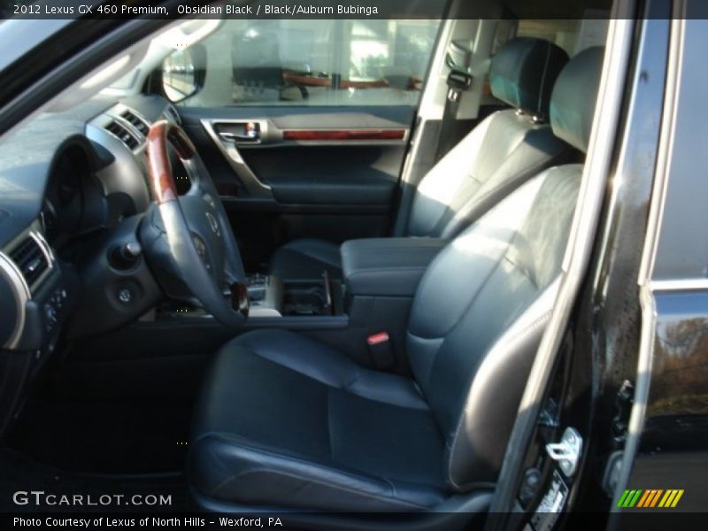 Obsidian Black / Black/Auburn Bubinga 2012 Lexus GX 460 Premium