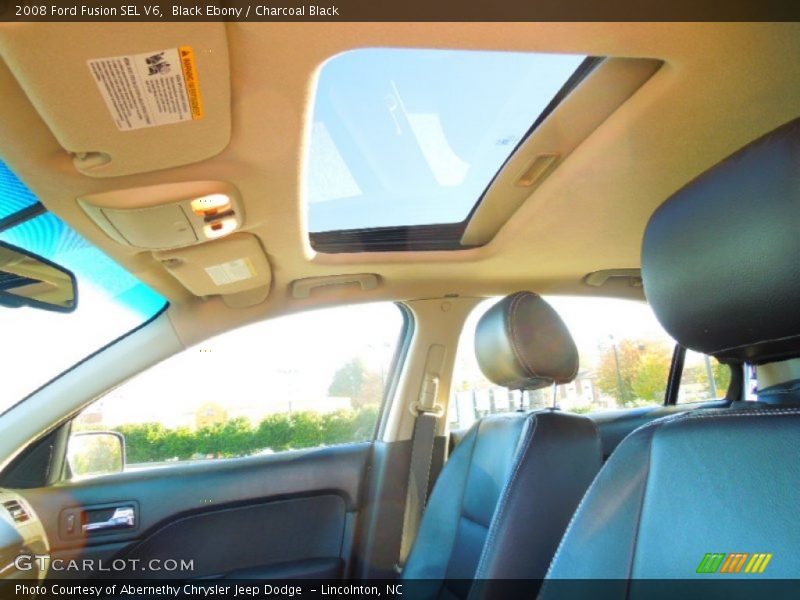 Black Ebony / Charcoal Black 2008 Ford Fusion SEL V6