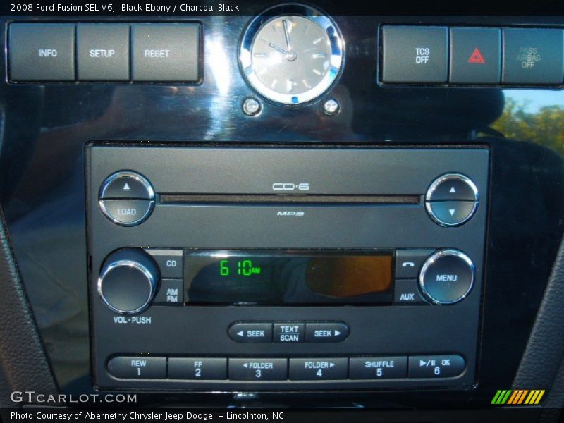 Black Ebony / Charcoal Black 2008 Ford Fusion SEL V6