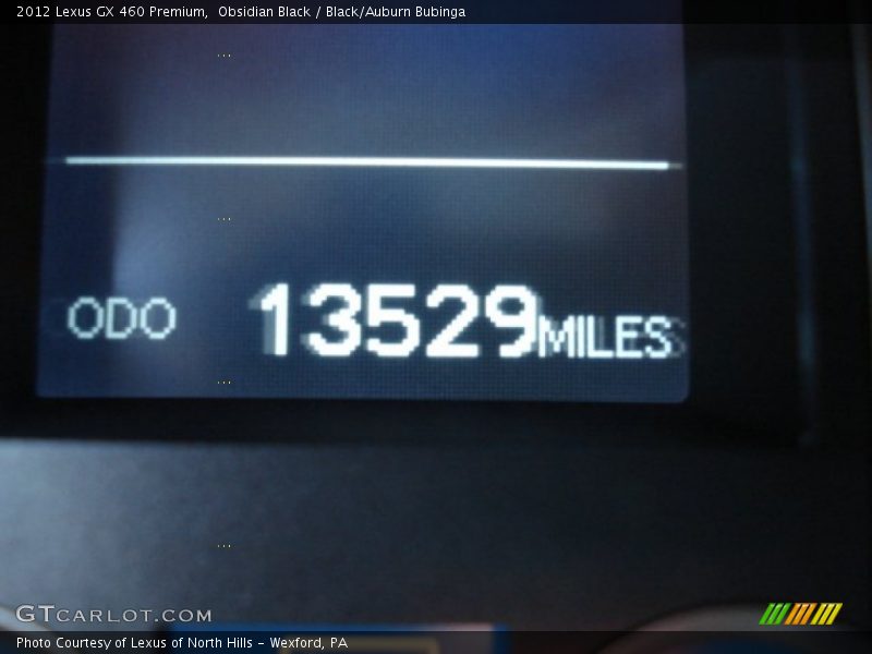 Obsidian Black / Black/Auburn Bubinga 2012 Lexus GX 460 Premium