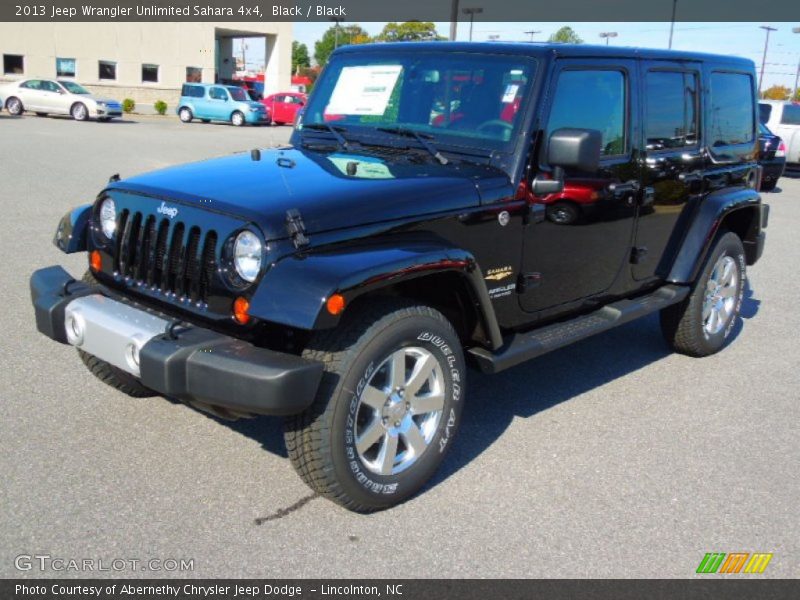 Black / Black 2013 Jeep Wrangler Unlimited Sahara 4x4